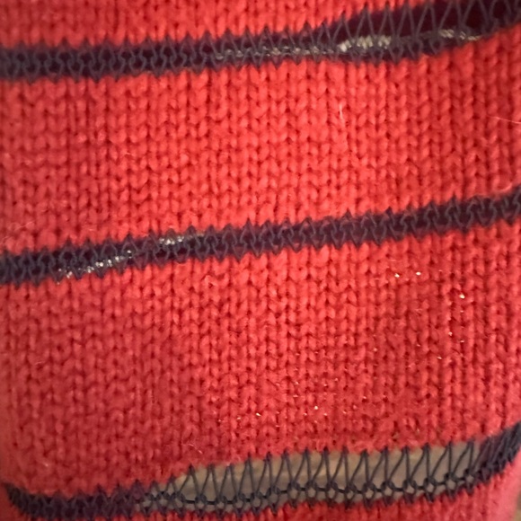 Rag & Bone women’s Red Striped Sweater - Picture 3 of 5
